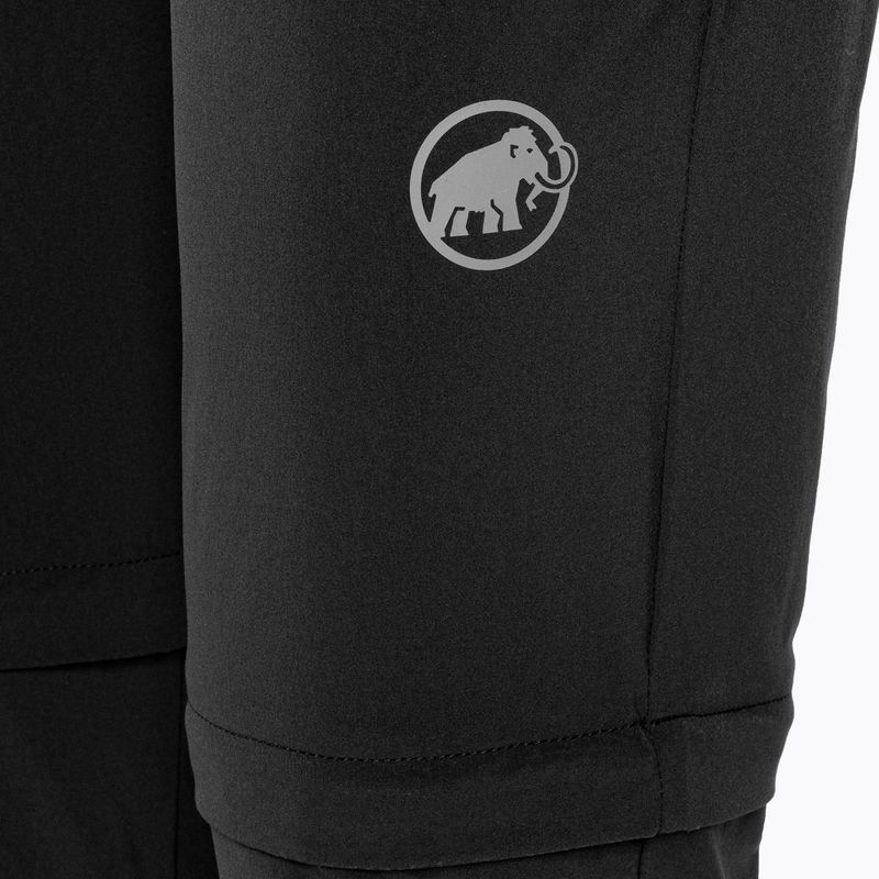 Mammut Runbold Zip Off moteriškos trekingo kelnės juodos spalvos 7