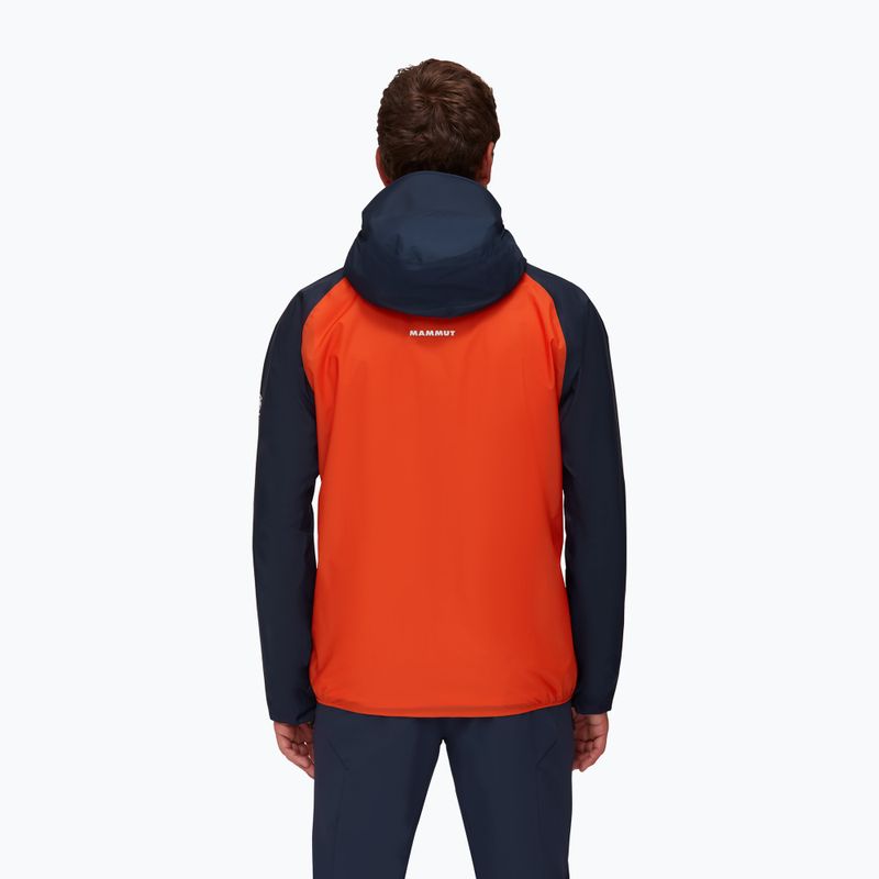 Mammut Kento Light HS vyriška hardshell striukė oranžinė ir tamsiai mėlyna 3