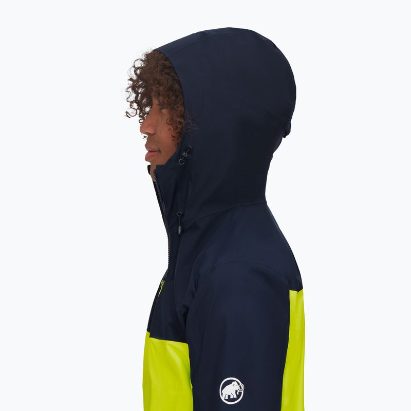 Mammut Convey Tour HS vyriška striukė nuo lietaus žalia/mėlyna 3