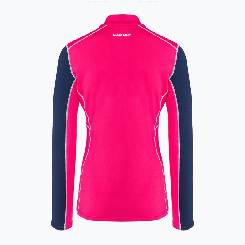 Mammut moteriškas džemperis Aenergy ML Half Zip Pull rožinės ir tamsiai mėlynos spalvos 2