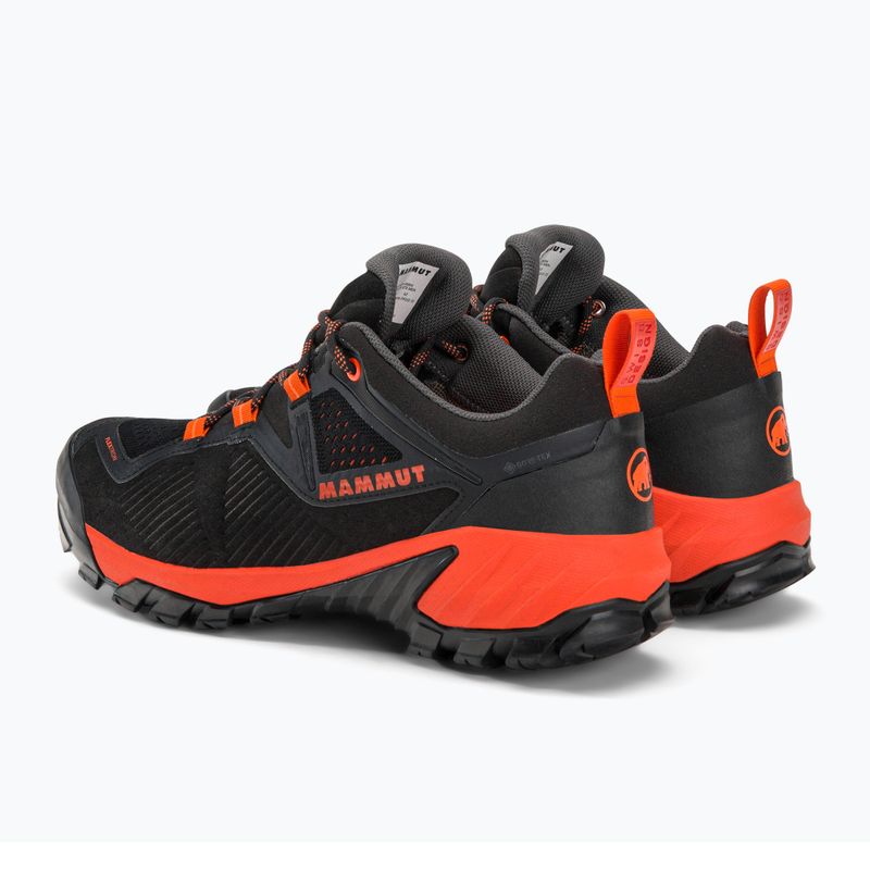 Mammut Sapuen Low GTX vyriški trekingo batai juodai raudoni 3