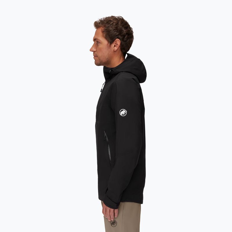 Mammut Convey Tour HS vyriška hardshell striukė juoda 3