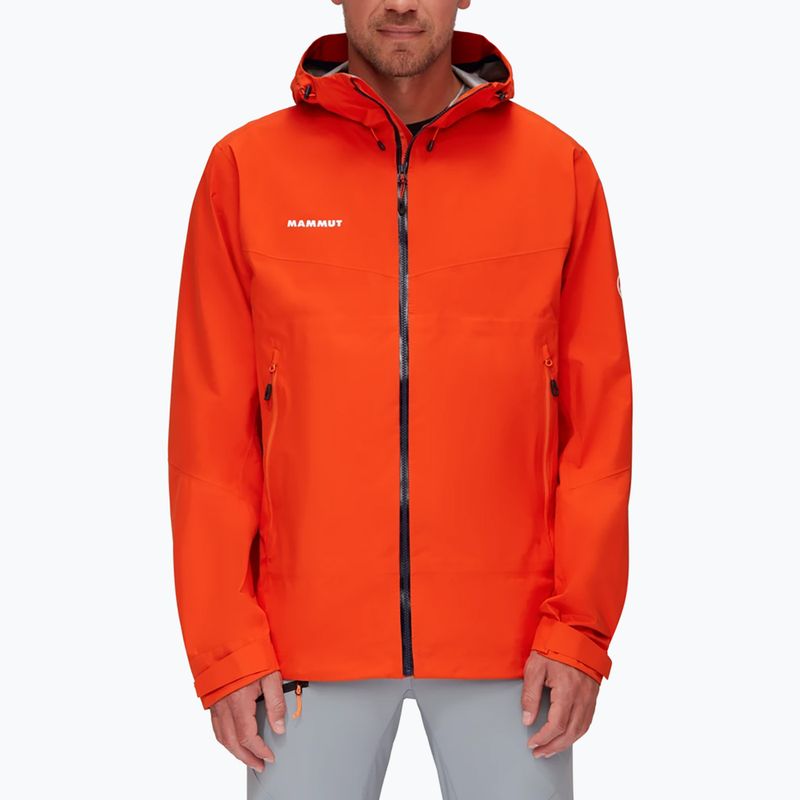Mammut Convey Tour HS vyriška hardshell striukė oranžinė 2