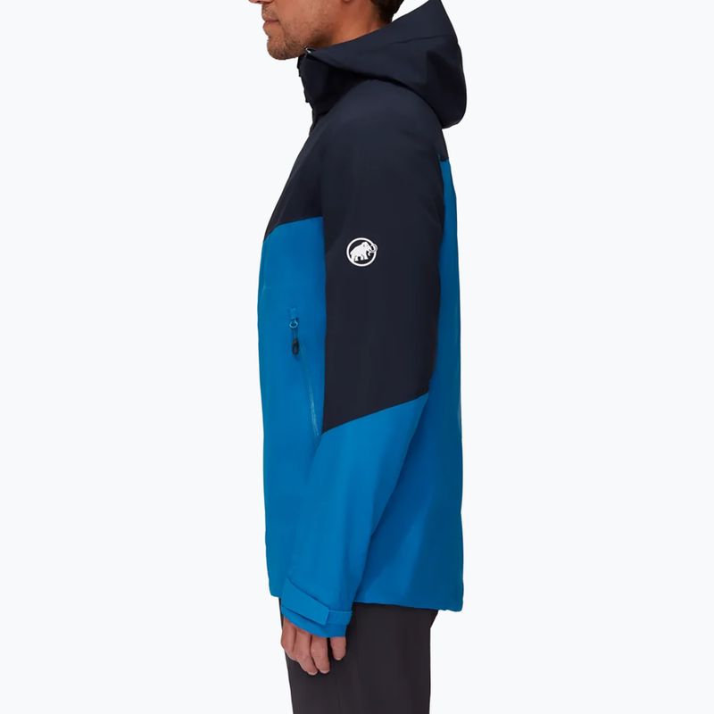 Mammut Convey Tour HS vyriška hardshell striukė mėlyna ir tamsiai mėlyna 3
