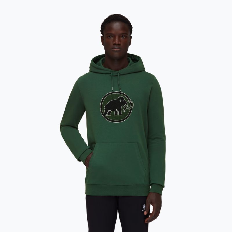 Vyriški Mammut ML Hoody Circle trekkinginiai džemperiai žalia