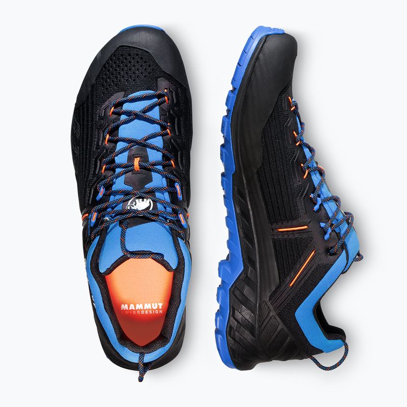 Vyriški priėjimo prie trasų batai Mammut Alnasca Knit III Low GTX black/glacier blue 13