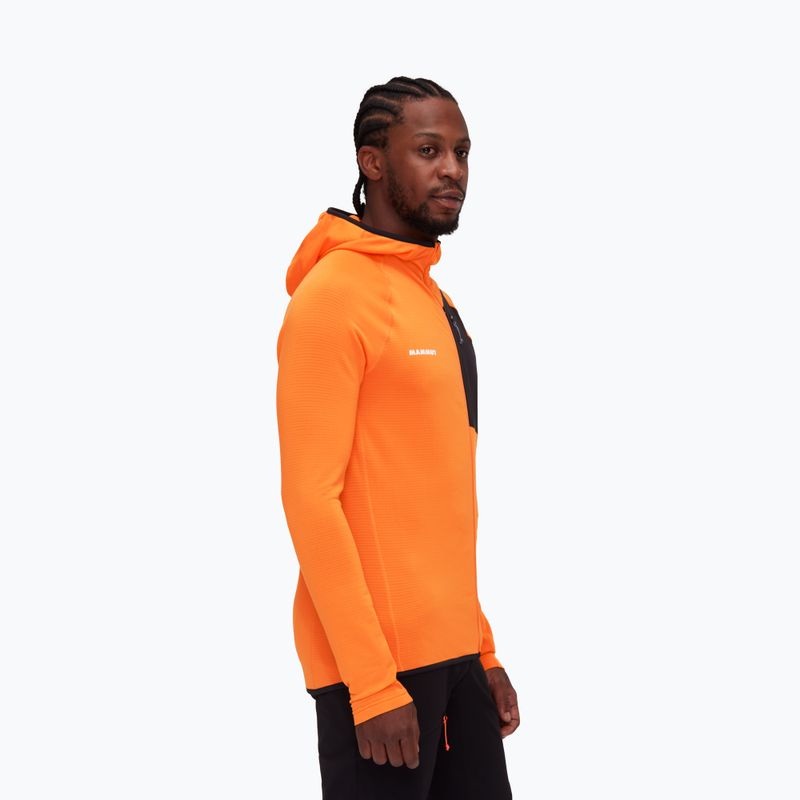 Vyriškas žygio džemperis Mammut Aenergy Light ML Hooded dark tangerine/black 3