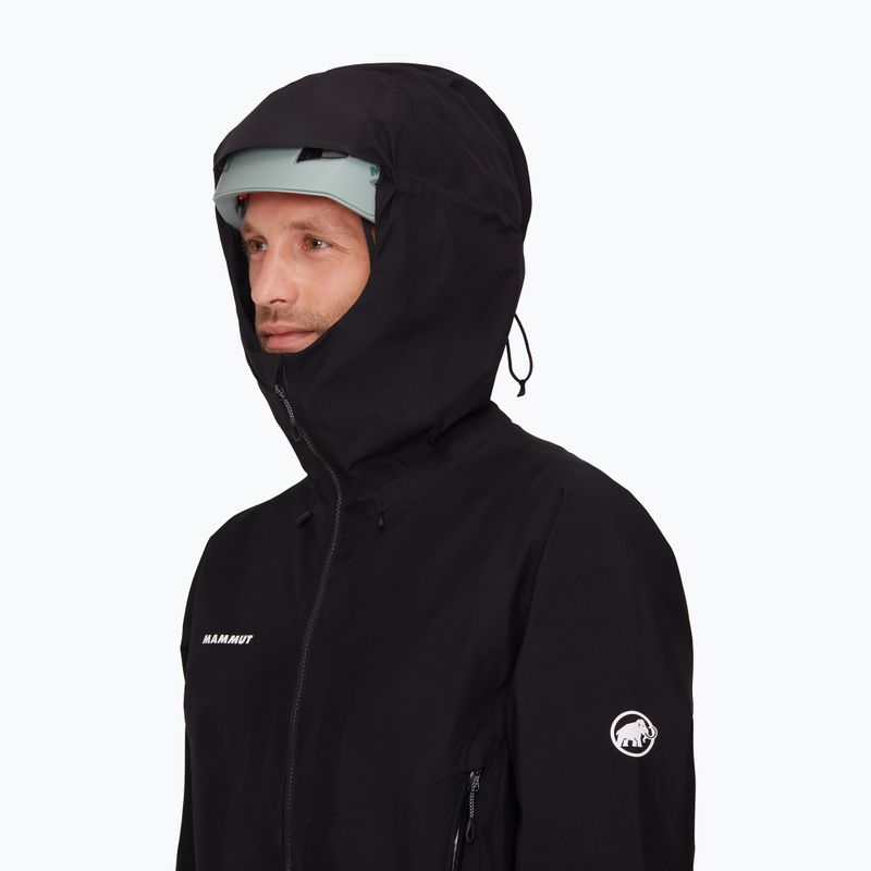 Vyriška striukė nuo lietaus Mammut Crater IV HS Hooded black 4