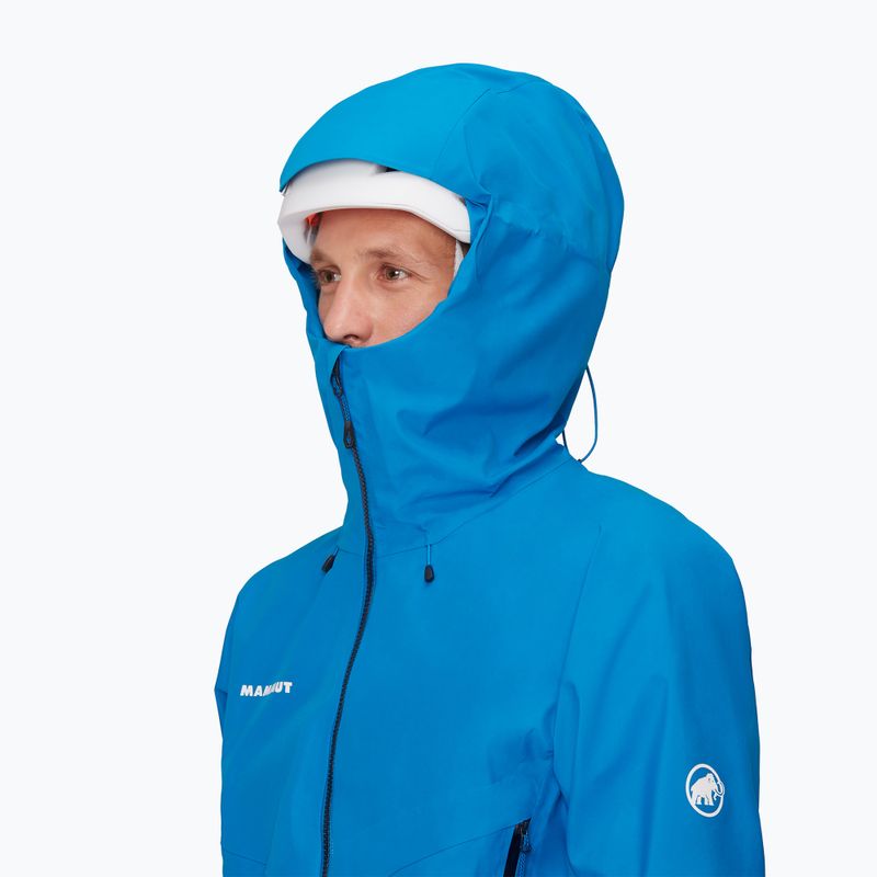 Vyriška striukė nuo lietaus Mammut Crater IV HS Hooded glacier blue 4