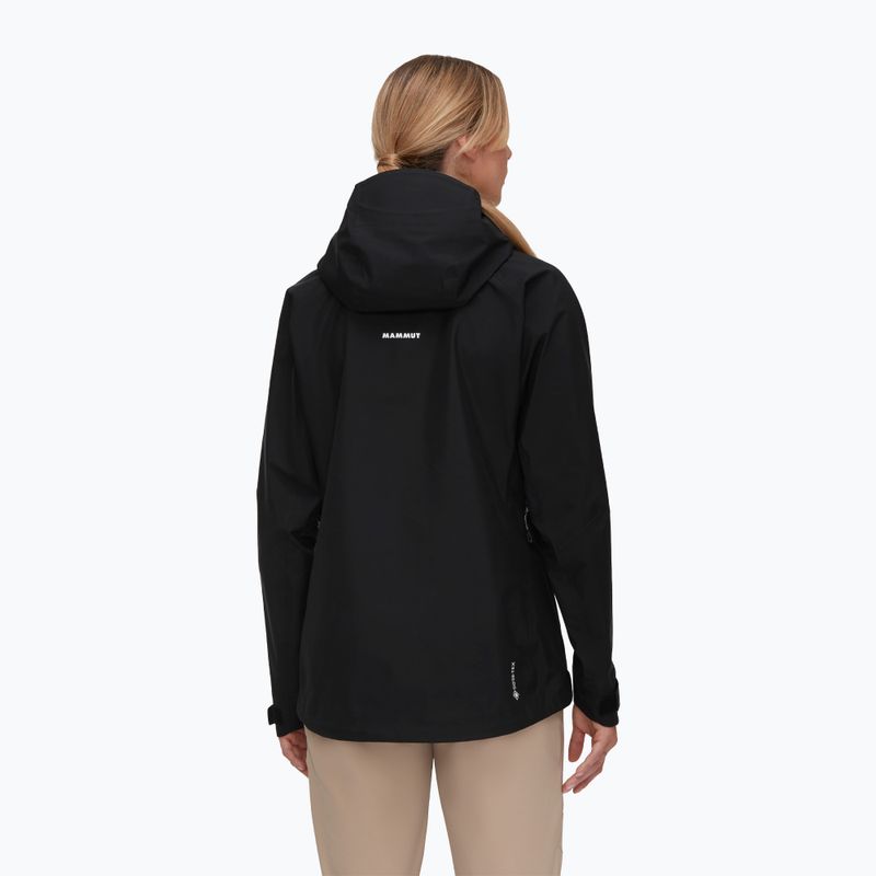 Moteriška striukė nuo lietaus Mammut Crater IV HS Hooded black 2