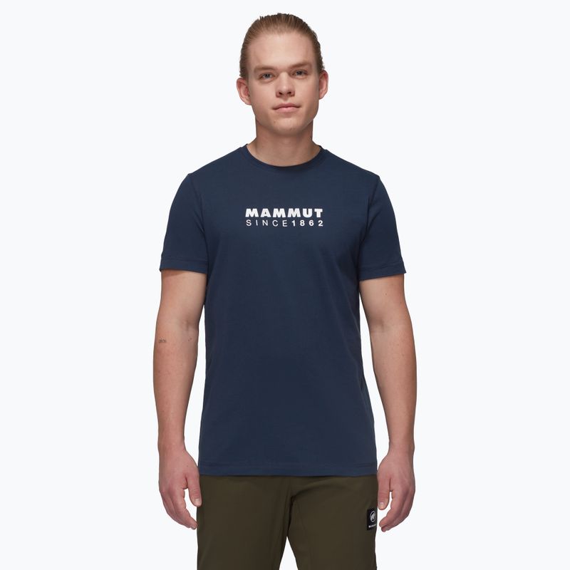 Vyriški marškinėliai Mammut Core Logo marine