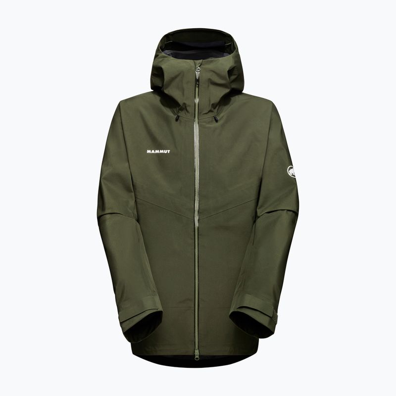 Vyriška striukė nuo lietaus Mammut Crater IV HS Hooded dark marsh