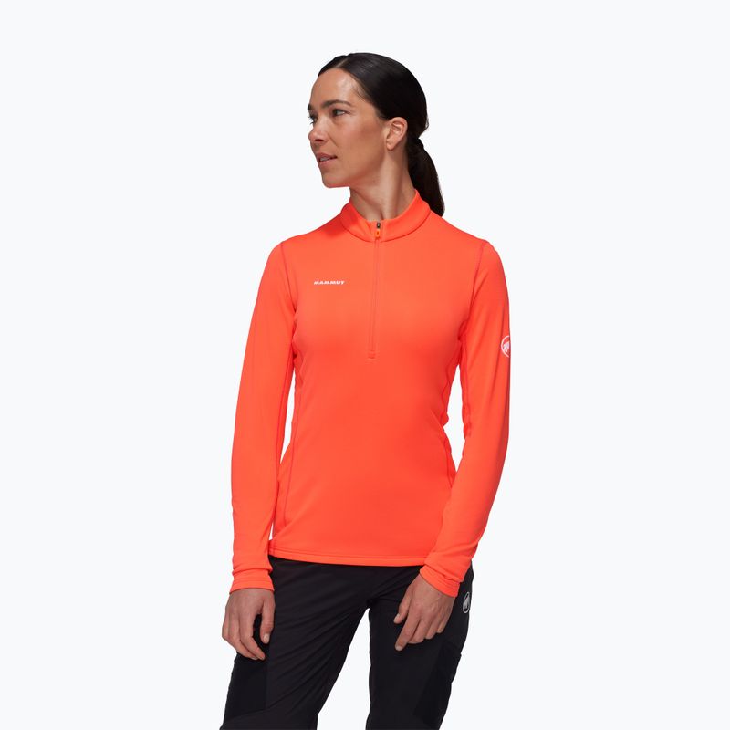 Moteriškas žygio džemperis Mammut Aenergy ML Half Zip Pull peach