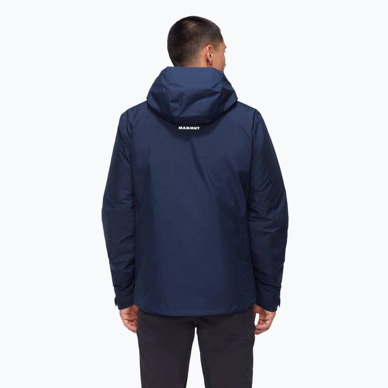 Vyriška striukė 3in1 Mammut Convey 3 in 1 HS Hooded marine/ glacier blue 3