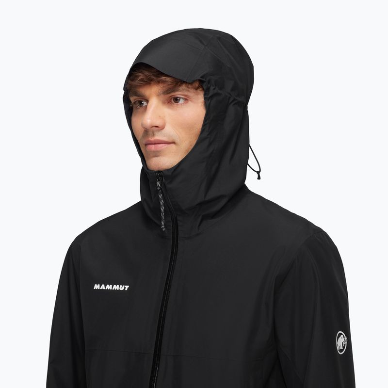 Vyriška lietaus striukė Mammut Treeline HS Hooded black 4