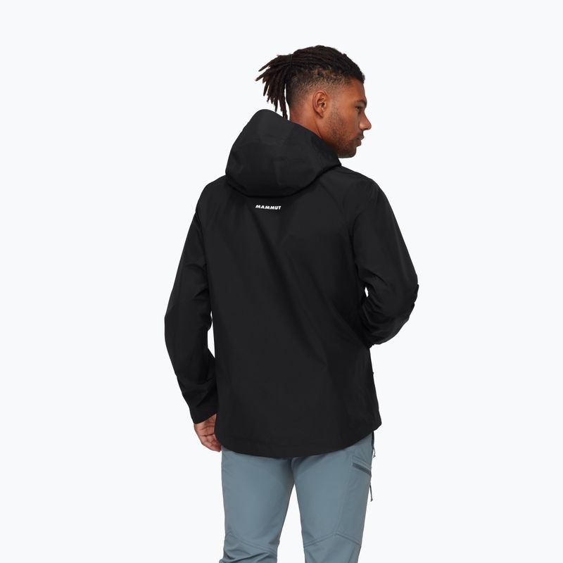 Vyriška lietaus striukė Mammut Crater Light HS Hooded Jacket Men black 2