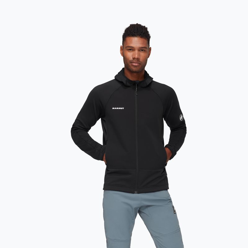 Vyriška striukė nuo vėjo Mammut Massone ML Hooded black