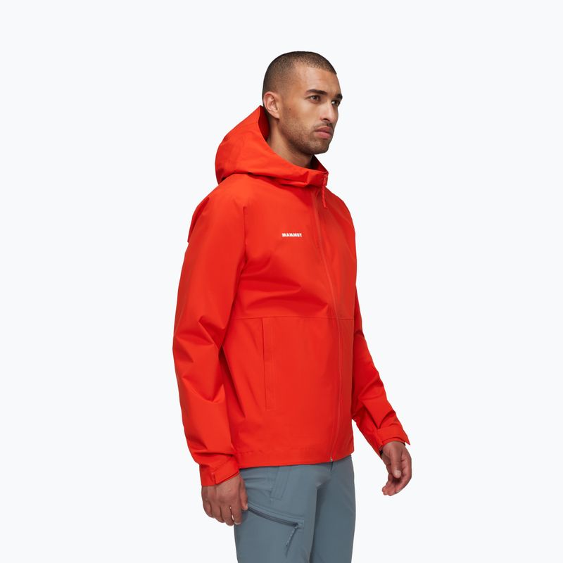 Vyriška striukė nuo lietaus Mammut Linard Light HS Hooded mammut red 3