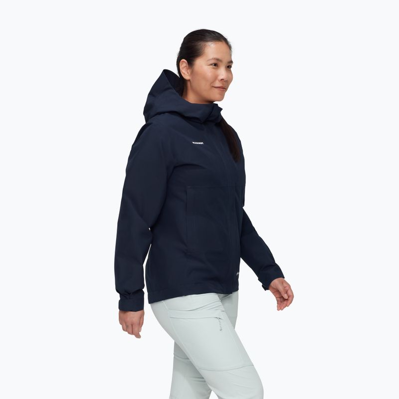Moteriška striukė nuo lietaus Mammut Treeline Light HS Hooded marine 3