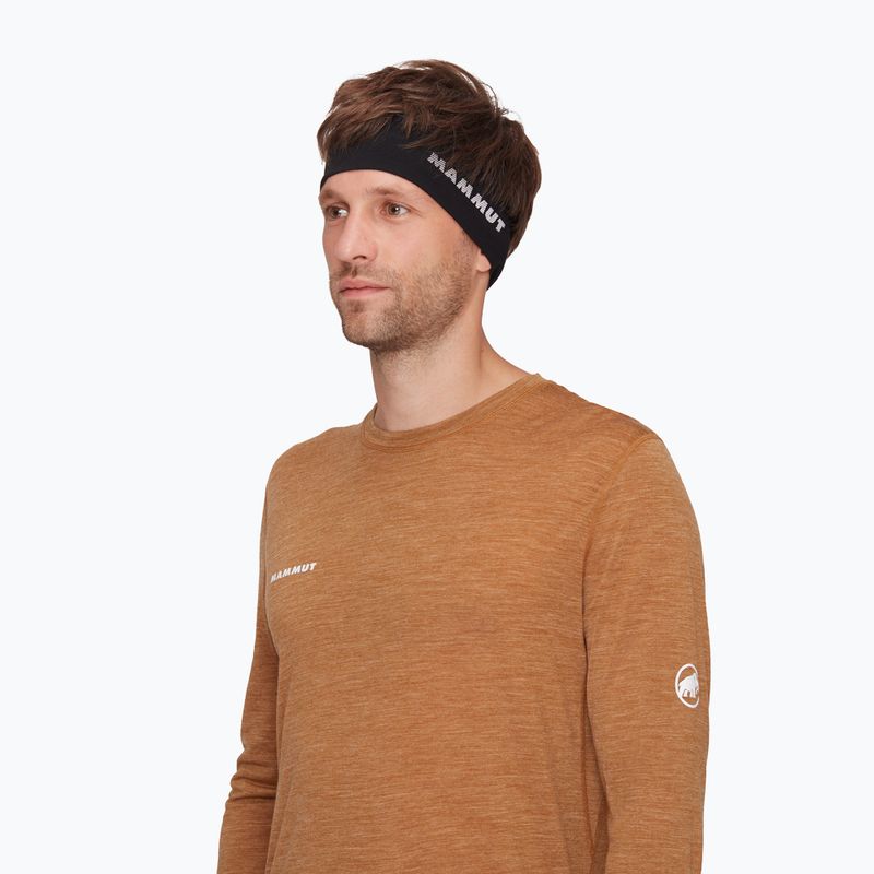 Lankelis galvai Mammut Tree Wool Headband black 2