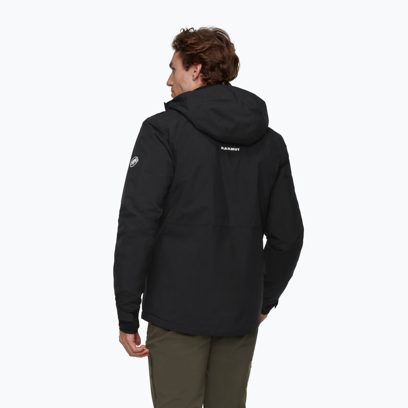 Vyriška lietaus striukė Mammut Linard HS Thermo Hooded Jacket Men black 2