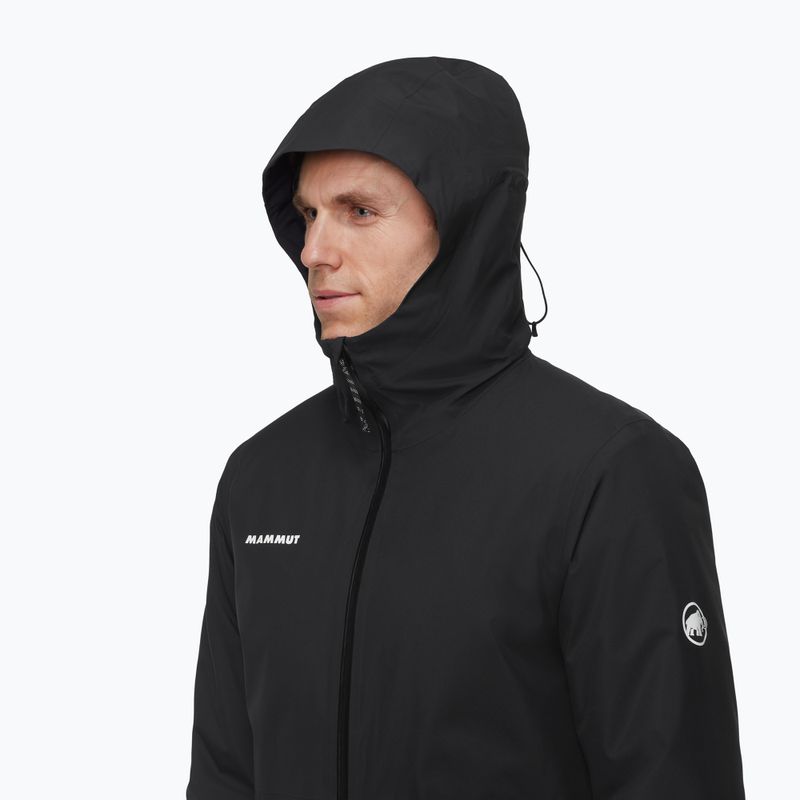 Vyriška lietaus striukė Mammut Linard HS Thermo Hooded Jacket Men black 4