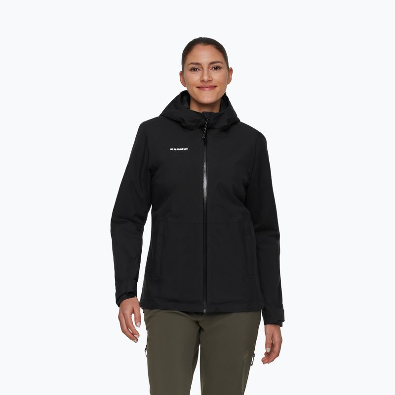 Moteriškas lietaus paltas Mammut Linard HS Thermo Hooded Jacket Women black