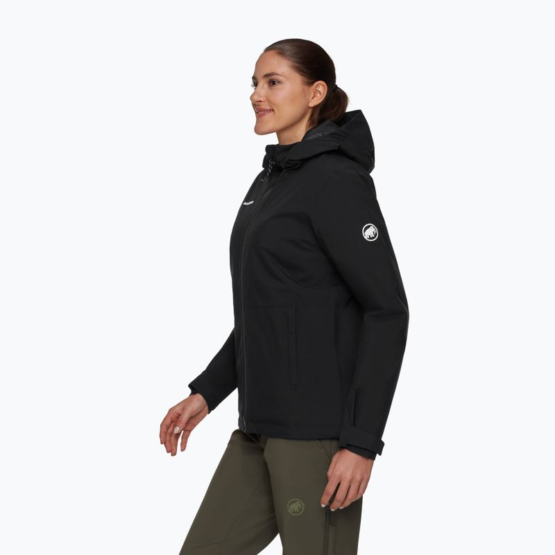 Moteriškas lietaus paltas Mammut Linard HS Thermo Hooded Jacket Women black 3