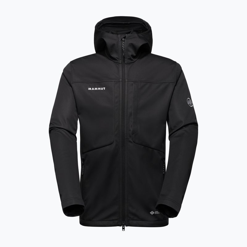 Vyriška softshell striukė Mammut Ultimate VIII Softshell Hooded black 4