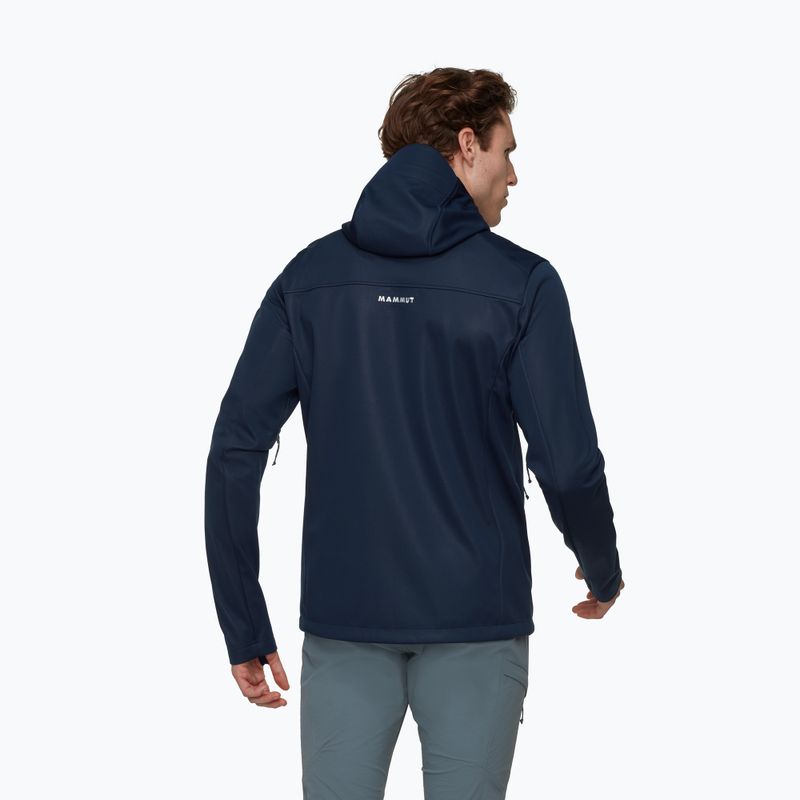 Vyriška softshell striukė Mammut Ultimate VIII Softshell Hooded navy 2