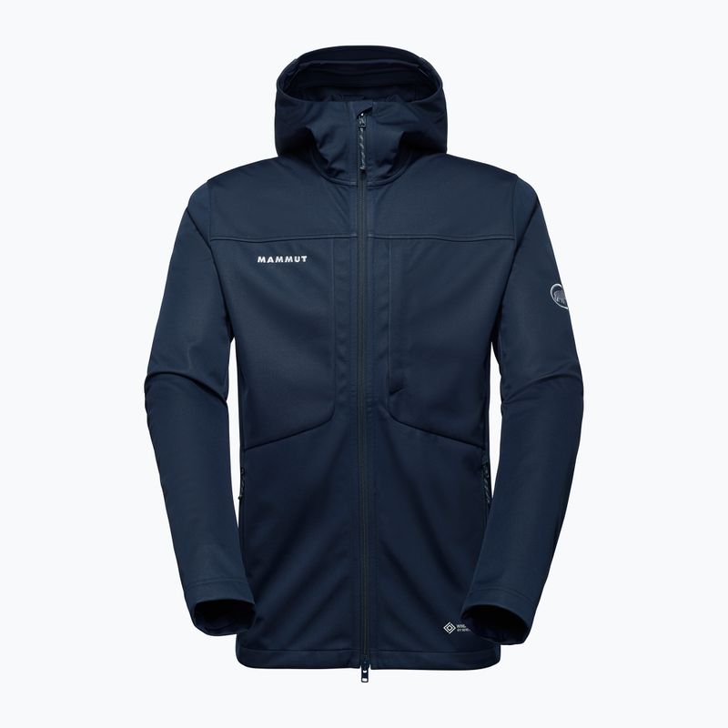 Vyriška softshell striukė Mammut Ultimate VIII Softshell Hooded navy 4