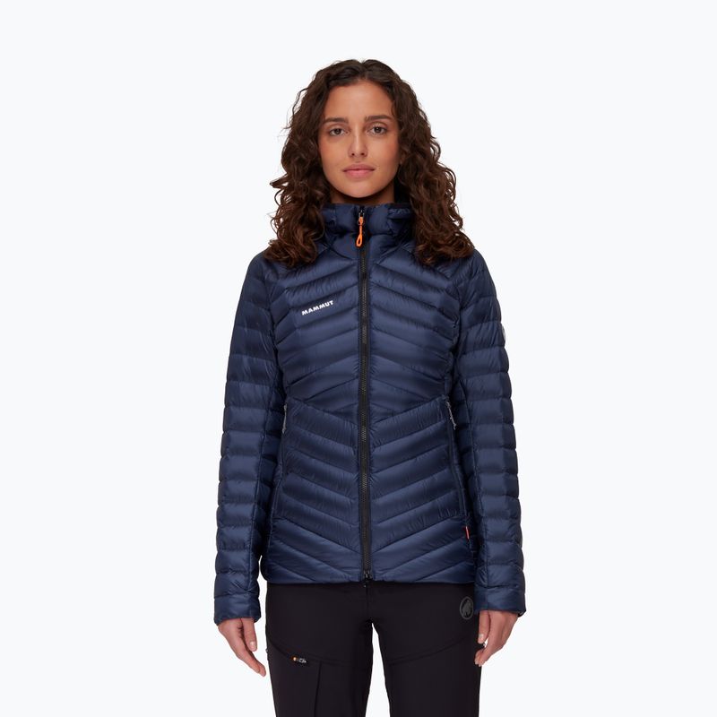 Moteriška pūkinė striukė Mammut Broad Peak Insulation Hooded navy/black