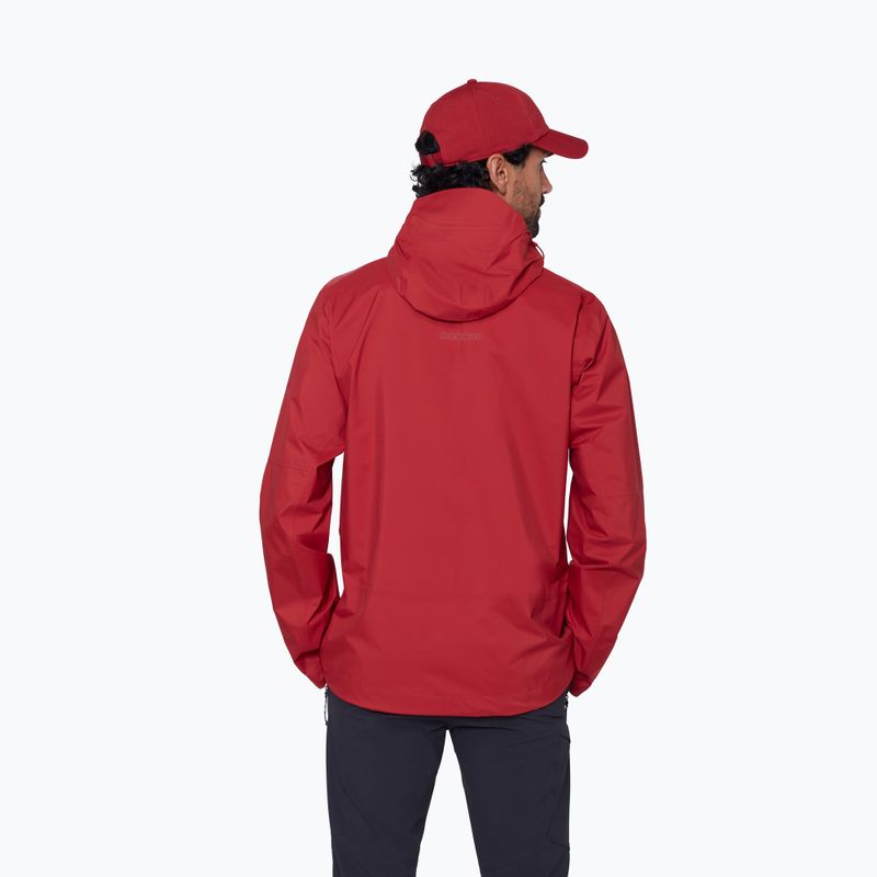 Vyriška vėjui atspari striukė Mammut Ducan HS Hooded dark mammut red 3