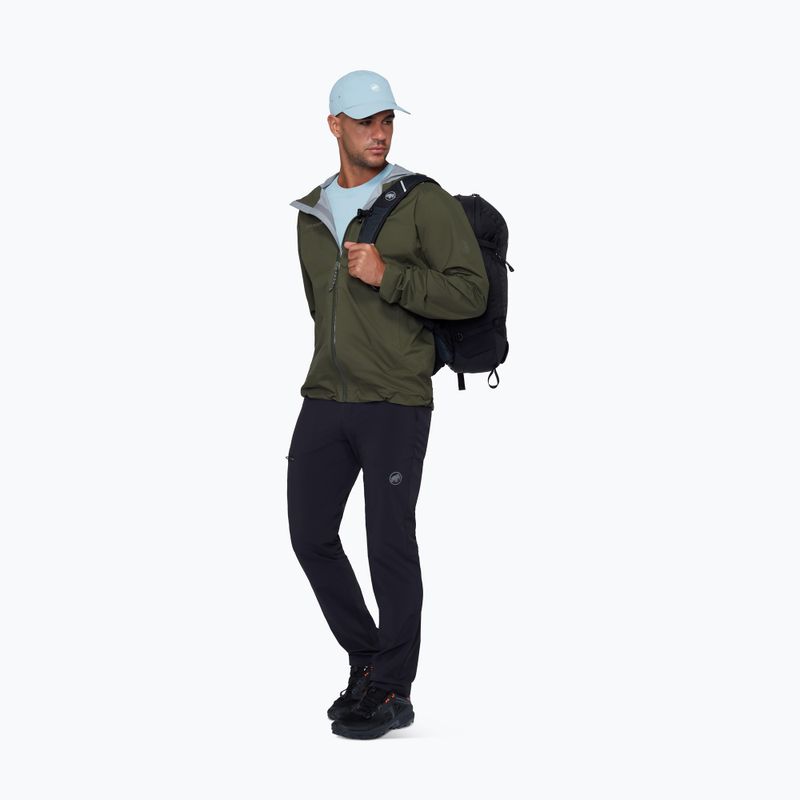 Vyriška vėjui atspari striukė Mammut Ducan HS Hooded dark mesh 2