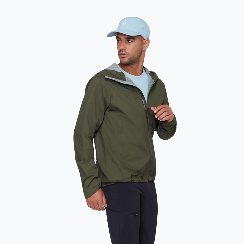 Vyriška vėjui atspari striukė Mammut Ducan HS Hooded dark mesh 4