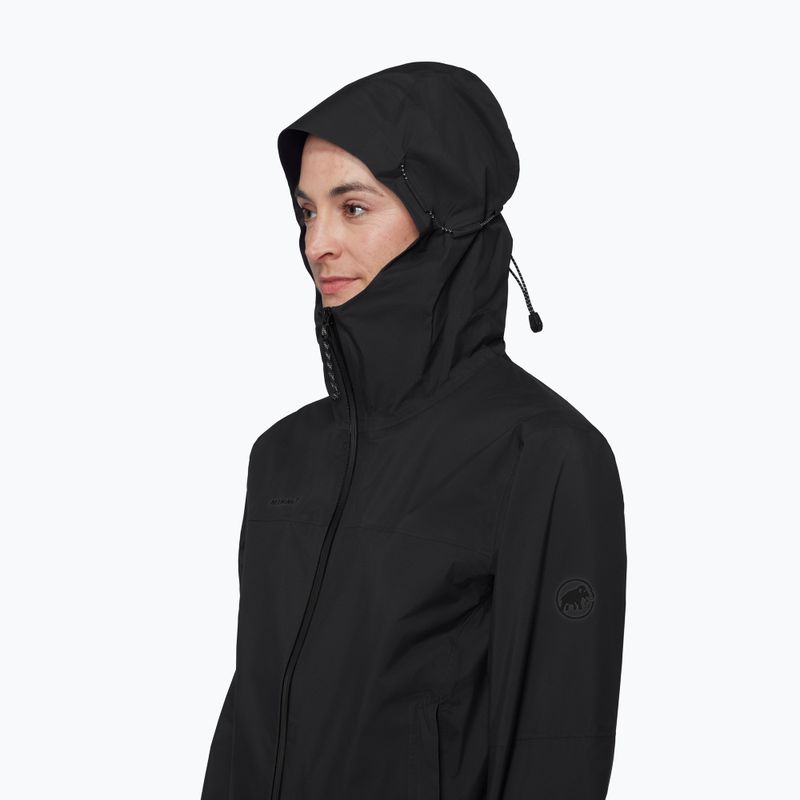 Moteriška vėjui atspari striukė Mammut Ducan HS Hooded black 5