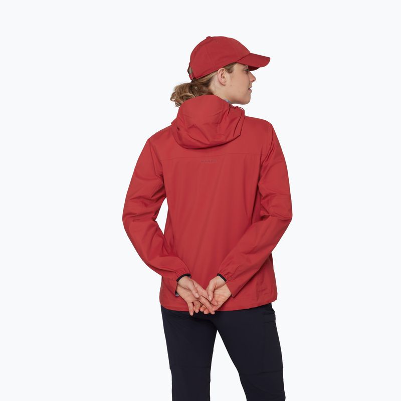 Moteriška vėjui atspari striukė Mammut Ducan HS Hooded dark mammut red 3
