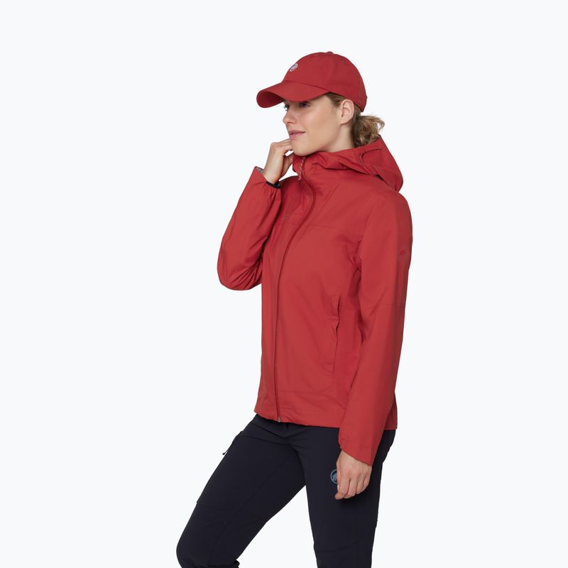 Moteriška vėjui atspari striukė Mammut Ducan HS Hooded dark mammut red 4