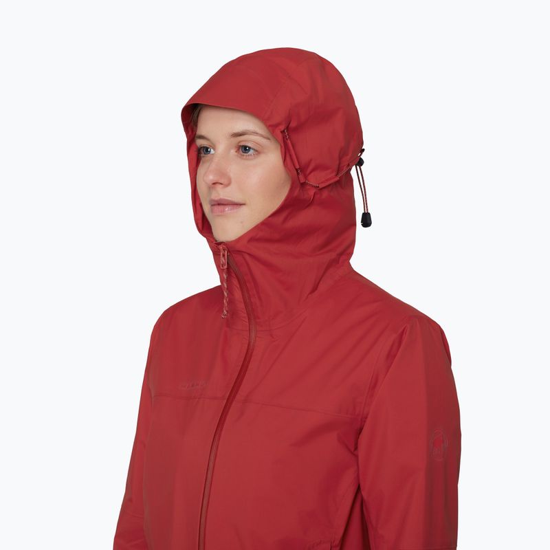 Moteriška vėjui atspari striukė Mammut Ducan HS Hooded dark mammut red 5