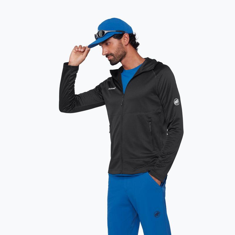 Vyriškas žygio džemperis Mammut Crag ML Hooded black 4