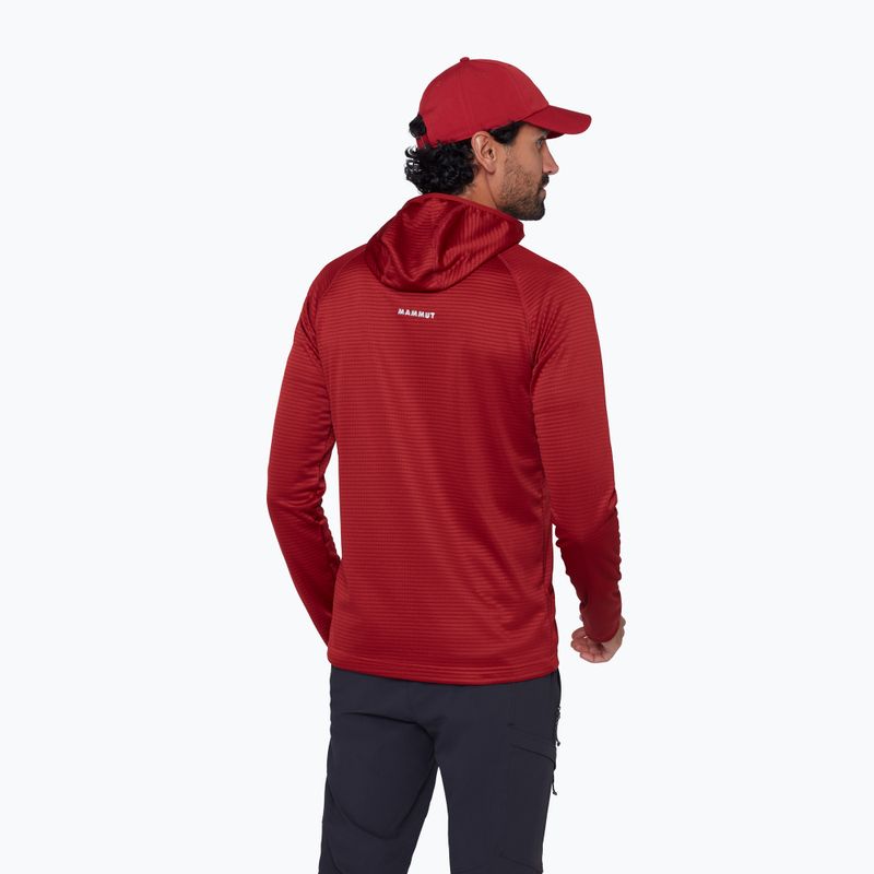 Vyriškas žygio džemperis Mammut Crag ML Hooded dark mammut red 3