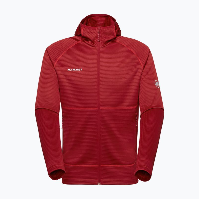 Vyriškas žygio džemperis Mammut Crag ML Hooded dark mammut red 6
