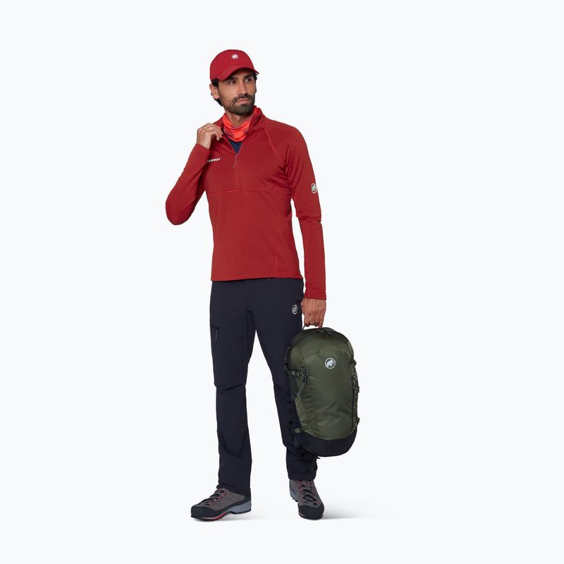 Vyriškas džemperis Mammut Taiss ML Half Zip Pull dark mammut red 2