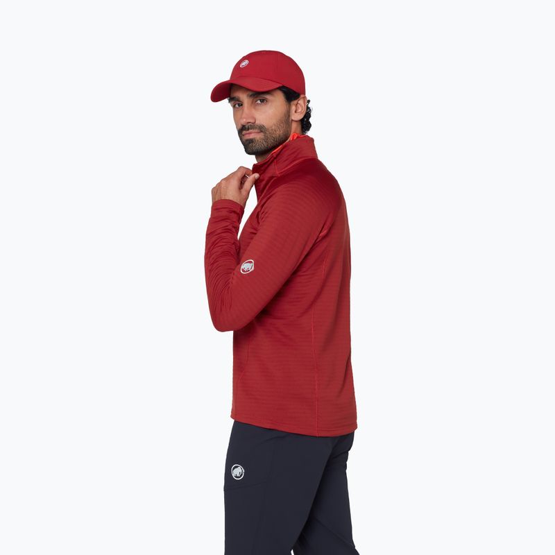 Vyriškas džemperis Mammut Taiss ML Half Zip Pull dark mammut red 4