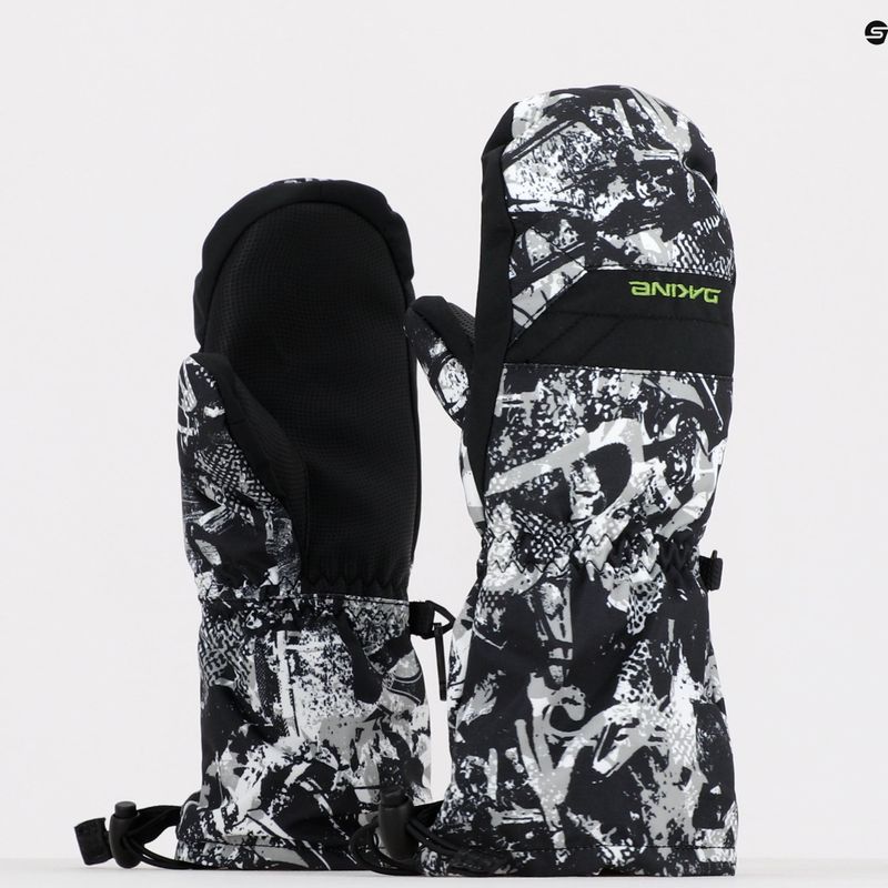 Dakine vaikiškos snieglenčių pirštinės Yukon Mitt black-grey D10003196 6