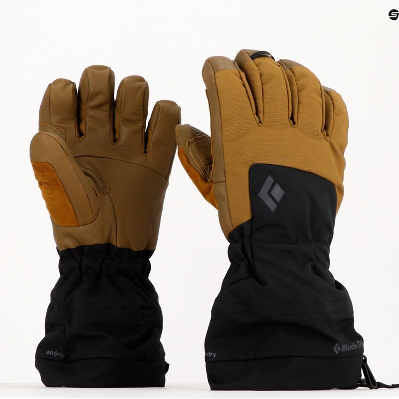 Black Diamond Soloist dark curry slidinėjimo pirštinės 8