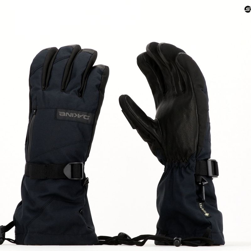 Vyriškos Dakine Leather Titan Gore-Tex snieglenčių pirštinės Black D10003155 12