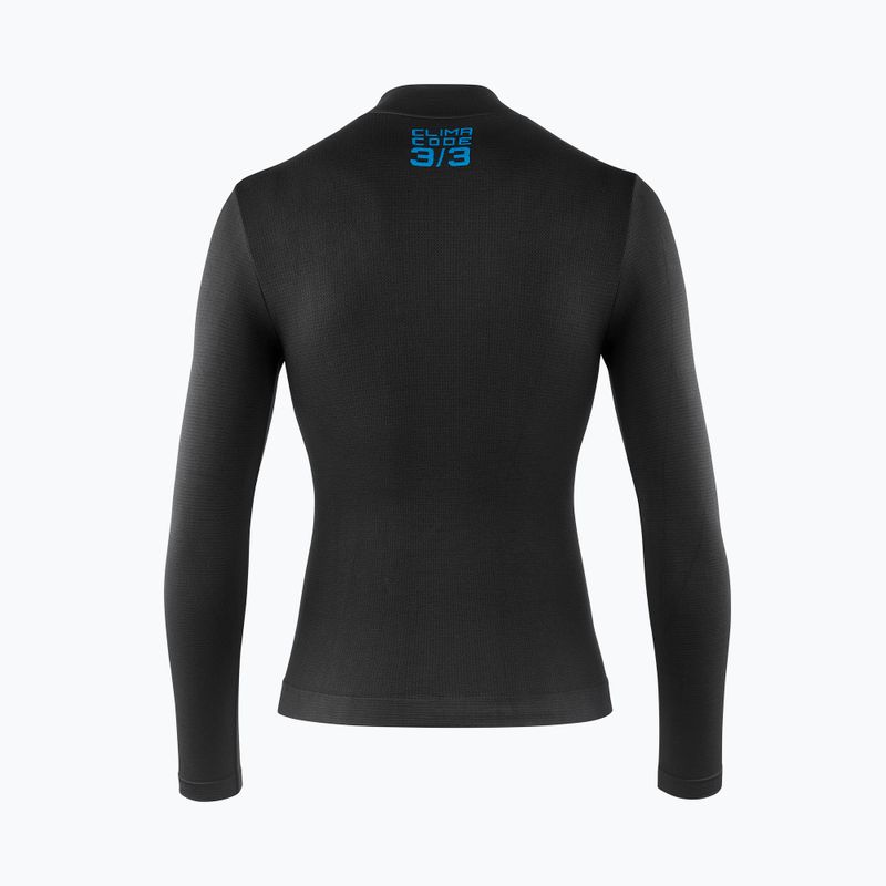 Vyriški dviračių marškinėliai ilgomis rankovėmis ASSOS Winter Skin Layer P1 black 2