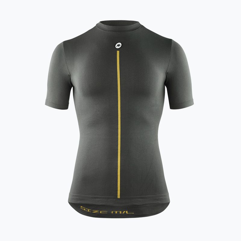 Vyriški dviračių marškinėliai ASSOS Spring Fall Skin Layer P1 anthracite grey