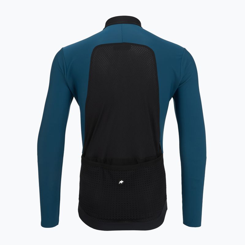 Vyriški dviračių marškinėliai ilgomis rankovėmis ASSOS Equipe R S11 Spring Fall petrol blue 2